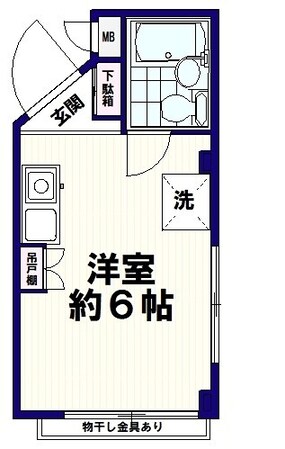 新中野駅 徒歩7分 3階の物件間取画像